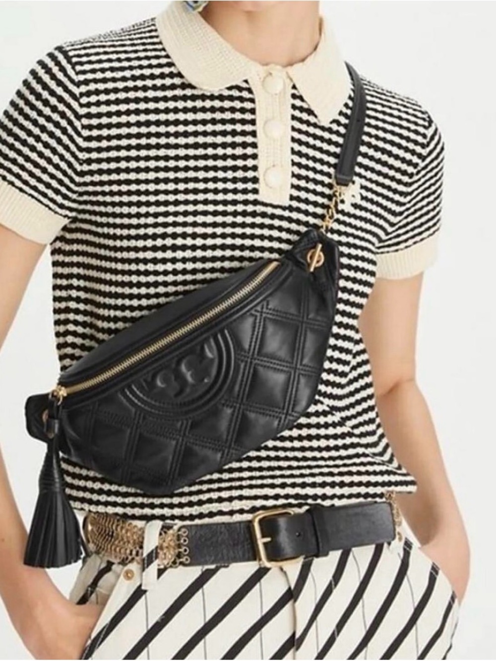 Tory Burch Fleming Distressed Belt Bag